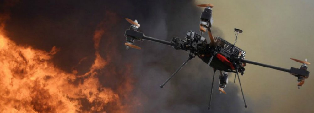 Iranian firefighting drone