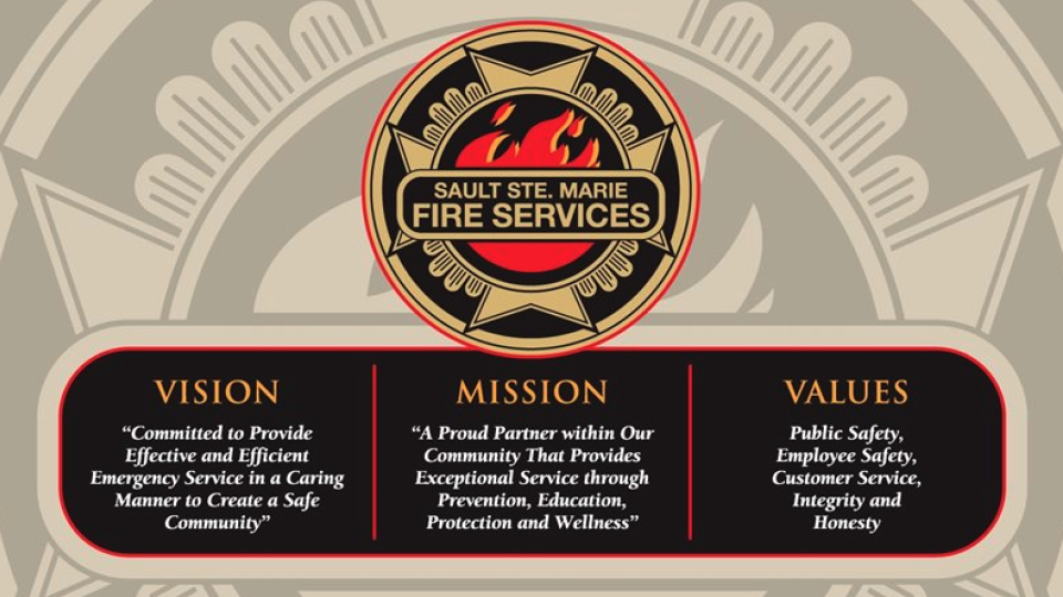 Screenshot from the City of Sault Saint Marie fire services page