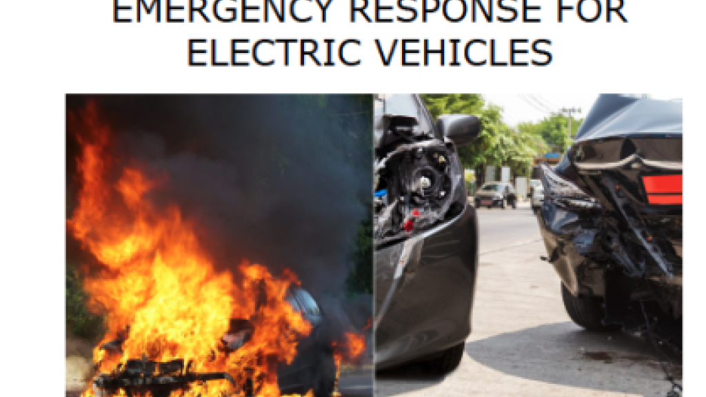 Screenshot of the first page of the Operational Guide: Emergency Response for Electric Vehicles