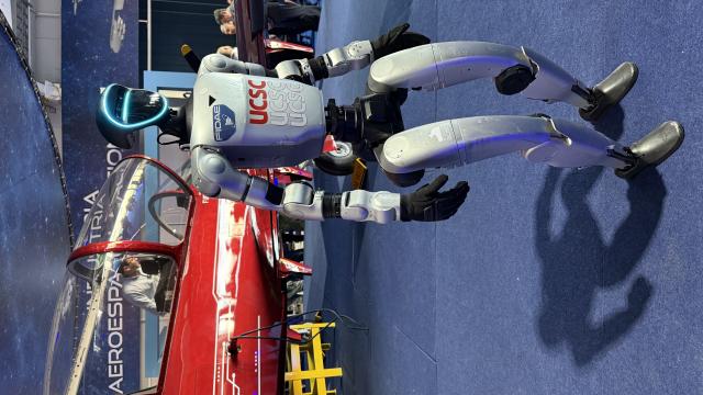 Zisoula Ntasiou, vice president pf CTIF at FIDAE 2026 in Chile