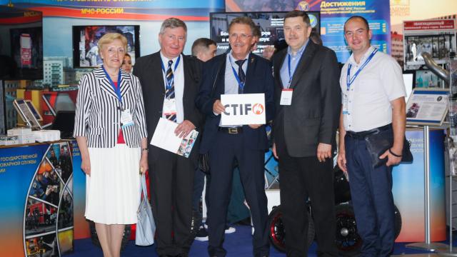 CTIF President Tore Eriksson and CTIF vice president Milan Dubravac with Emercom in Russia.