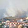 Fire between Cervera de la Marenda (Pyrénées-Orientales, Languedoc-Roussillon, France) and Portbou (Alt Empordà, Girona, Catalonia, Spain).