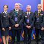 The CTIF delegation at the World Fire Congress in London, 2026. From the left; Dennis Davis (UK), Neza Strmole (Slovenia) Tom van Esbroeck (Belgium), Milan Dubravac (Slovenia), Christophe Marshal (France) and Otto Drozd (US)