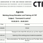Working Group Education and Training of CTIF Meeting: "Command & control”