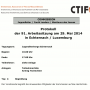 Protokoll der 91. Arbeitssitzung am 29. Mai 2014 in Echternach / Luxemburg